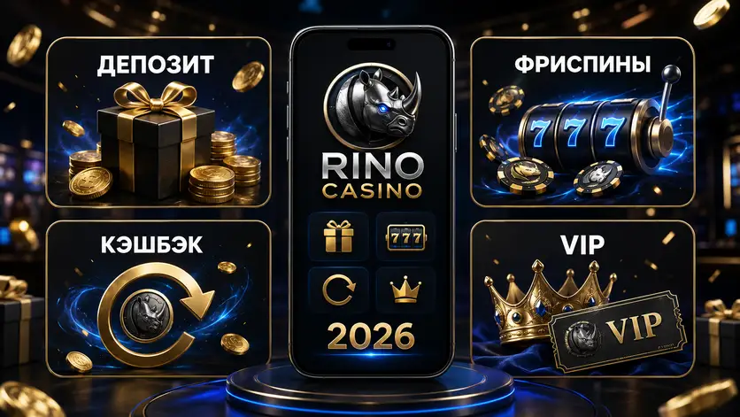 Типы промокодов Rino Casino 2026: депозитные, фриспины, кэшбэк и VIP-предложения